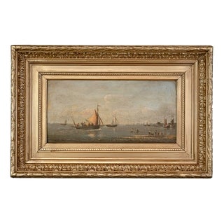 Gilbert, Return to the Port, 1890s, Oil on Panel For Sale