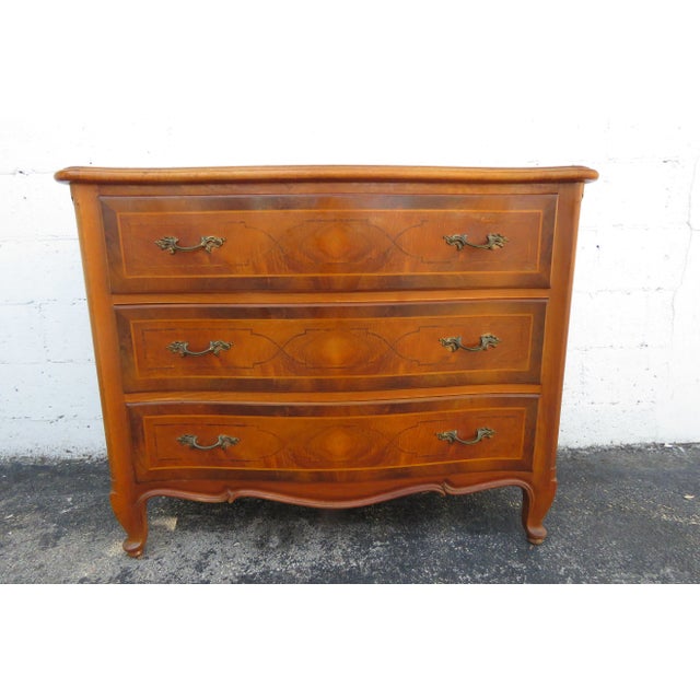 French Serpentine Inlay Dresser For Sale - Image 10 of 13