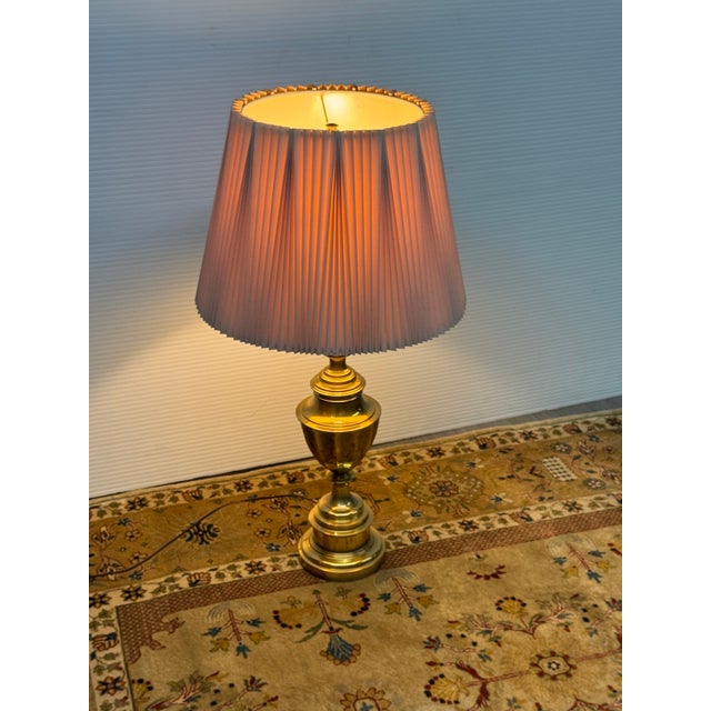 Late 20th Century Stiffel Brass Table Lamp For Sale - Image 11 of 12