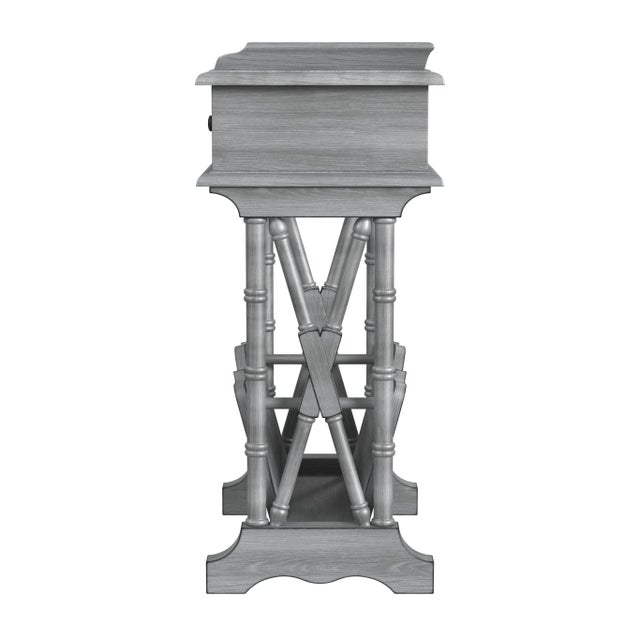 2020s Cummings End Table with Storage, Gray For Sale - Image 5 of 8