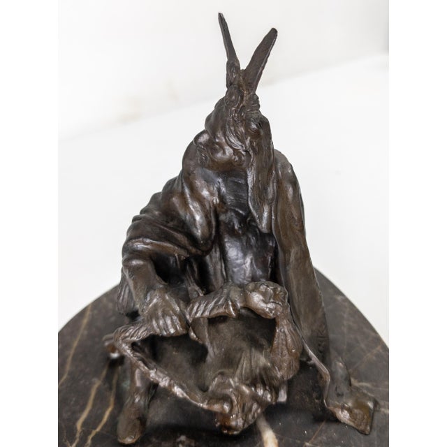 Metal Mid-Century Western Bronze Indian Figure After Carl Kauba For Sale - Image 7 of 11