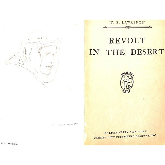 LAWRENCE, T. E. [335] pp. Garden City Publishing Company, Inc 1927 8 1/2" x 5 3/4" w/ 4-fold map laid-in at rear T.E....