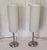 Vintage Table Lamps with Metal Frame and Opaque White Glass Shade, 2000s, Set of 2 For Sale - Image 4 of 7