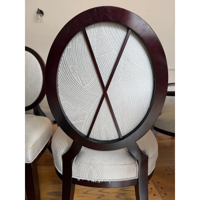 Set of 8 Attributed to Barbara Barry for Baker Dining Chairs For Sale In Los Angeles - Image 6 of 12