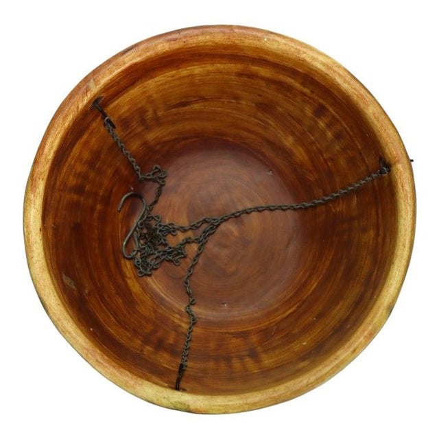 Forest Green Weller Arts & Crafts Forest Woodcraft Pottery Hanging Planter C1920 For Sale - Image 8 of 11