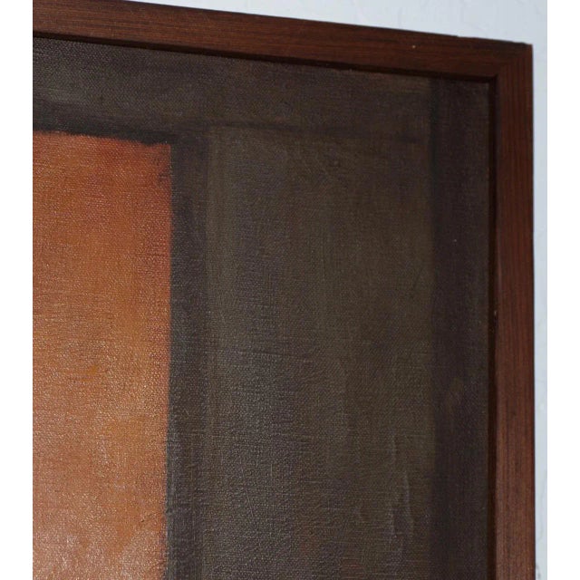 Vintage Oil Portrait of a Young Mother and Daughter C.1979 For Sale - Image 4 of 9