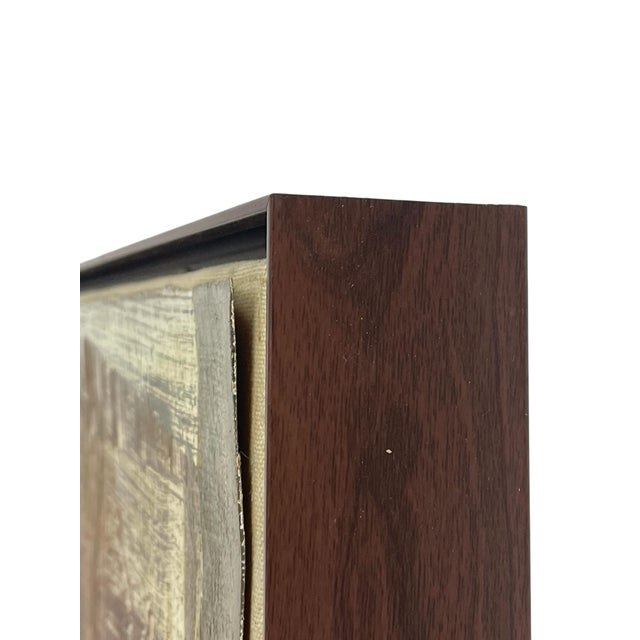 Burnt Umber Mid-Century Modern Abstract Oil Painting, C. 1950s–60s For Sale - Image 8 of 12