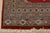 Textile Bokhara Jaldar Rug 3′ X 4’11” Red Wool Tribal Hand-Knortted Oriental Carpet For Sale - Image 7 of 10
