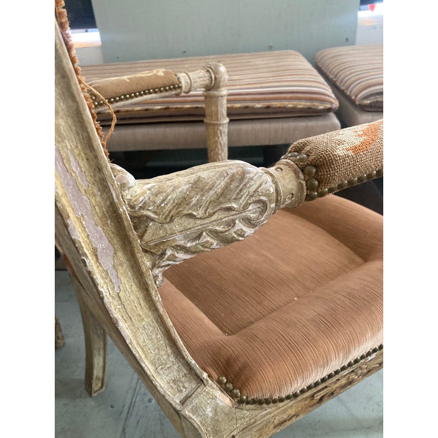 19th Century Empire Fauteuils in the Manner of Pierre Benoit Marcion For Sale - Image 10 of 10