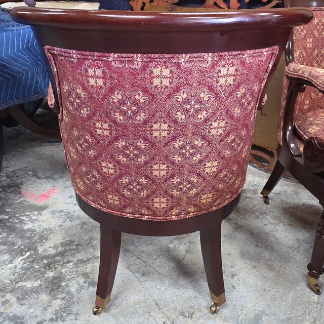 Hancock & Moore Hancock and Moore Jockey Club Chairs --- Set of 4 For Sale - Image 4 of 11