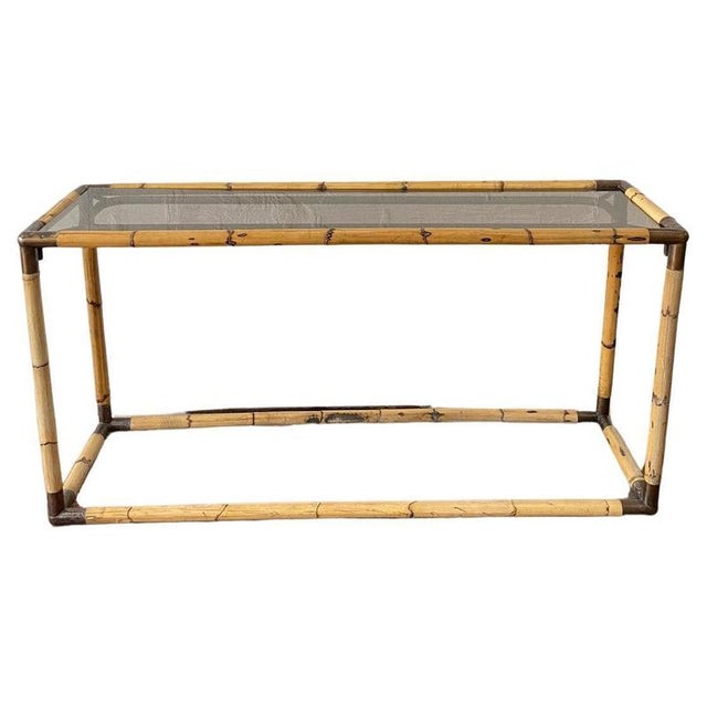 Italian Mid-Century Modern Bamboo Coffee Table from Banci, 1970s For Sale - Image 11 of 11