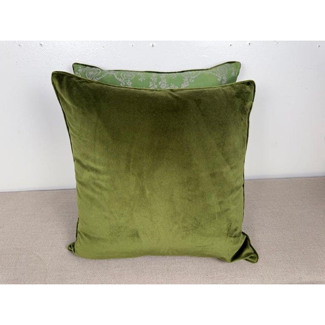 Mariano Fortuny Pair of Boucher Patterned Fortuny Pillows For Sale - Image 4 of 8