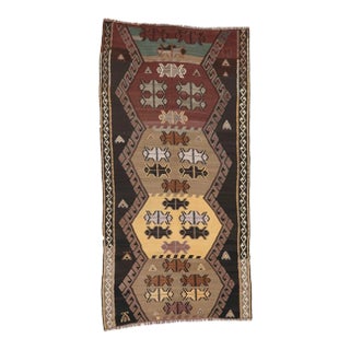 Mid 20th Century Vintage Turkish Kilim Rug For Sale