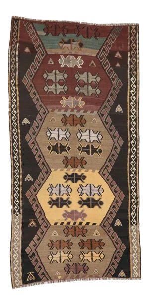 Mid 20th Century Vintage Turkish Kilim Rug