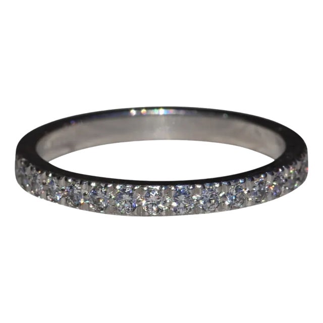 The Soleste: Tiffany and Company Soleste Half Eternity Band in Platinum For Sale