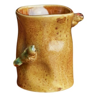 Mid-Century Studio Pottery Vase with Birds, 1960s For Sale