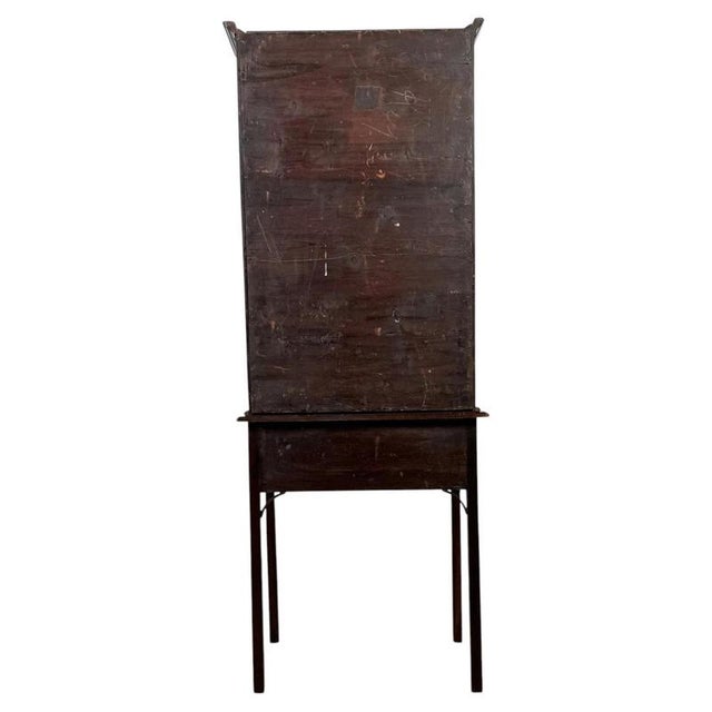 Antique English Georgian Mahogany Display Cabinet, 1700s For Sale - Image 9 of 13