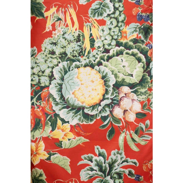 Foliate Pattern Upholstered Wingback Armchair For Sale In New York - Image 6 of 8