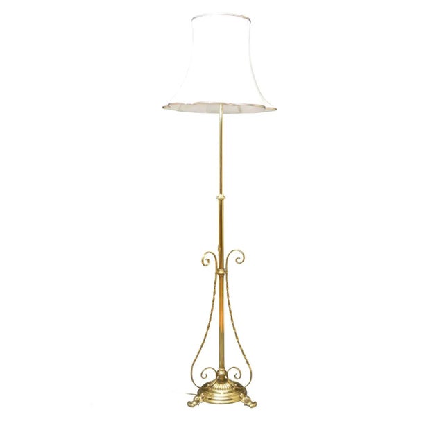 Arts & Crafts Brass Floor Lamp, 1900s For Sale - Image 11 of 11