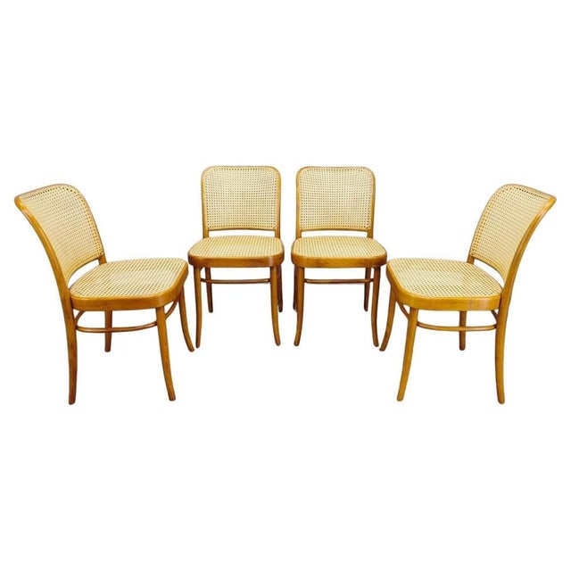 No. 811 Bentwood Chairs in the style of Hoffmann for TON, 1990s, Set of 4 For Sale - Image 18 of 18