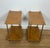 Maison Baguès 1940s Pair of neoclassical style brass side tables with tan leather tops Attributed to Maison Jansen For Sale - Image 4 of 12