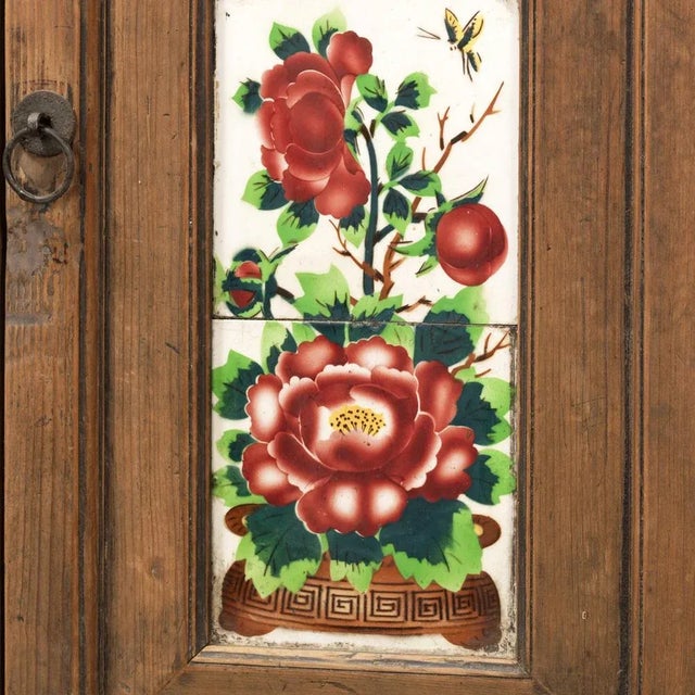 Chinese Painted Elm Sideboard For Sale - Image 9 of 13