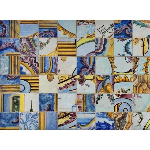 Baroque 18th Century Portuguese 84-Piece Tile Panel For Sale - Image 3 of 5