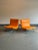 Rare pair of lounge chairs designed by Milo Baughman for James Mfg. Chairs were reupholstered about a year ago in an...