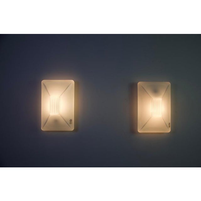 Murano Glass Wall Lamps from Leucos, 1960s, Set of 2 For Sale - Image 11 of 16