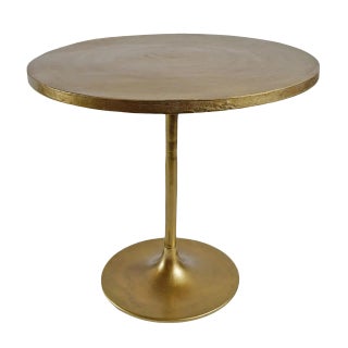 Belina Brass Finish Bistro Table For Sale