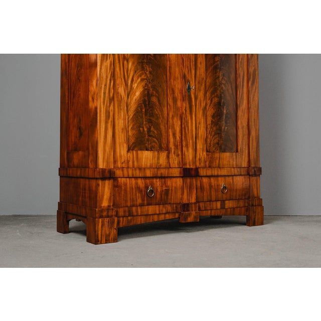 Biedermeier Wardrobe in Mahogany For Sale - Image 9 of 18