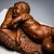 Brown Reclining Infant in Terracotta by F. Sans For Sale - Image 8 of 9