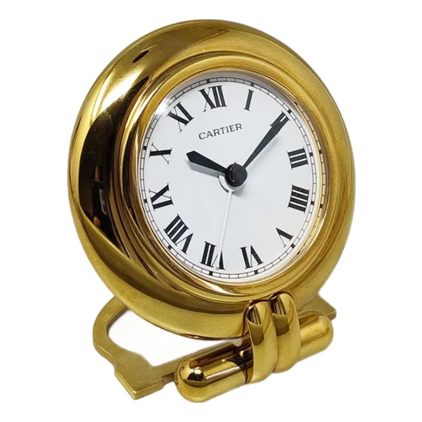 Alarm Clock Pendulette Colisee from Cartier, France, 1990s For Sale