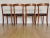 Mid-Century Modern Vintage Italian Dining Chairs with Blue Fabric Seats from Calligaris, 1990s, Set of 4 For Sale - Image 3 of 18
