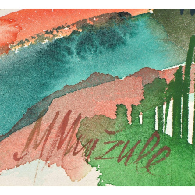 Malda Muizule, Nude Summer, 1971, Watercolor For Sale - Image 6 of 7
