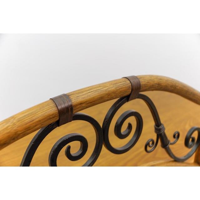 Italian Rattan and Wrought Iron Commode, 1970s, Set of 2 For Sale - Image 13 of 18