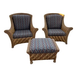Example of Palecek Chair and Ottoman Sets
