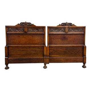 Vintage King Size Italian Neoclassical Italian Renaissance Style Headboard For Sale