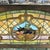 Antique Art Nouveau Colored Stained Glass Fruit 27 X 75 Arched Transom Window, B For Sale - Image 12 of 18