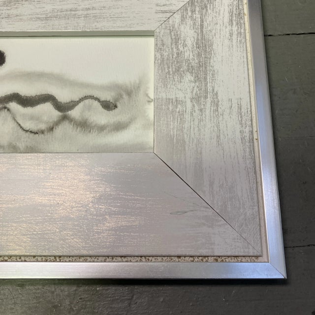 Contemporary original painting in black ink, framed. Measures 6x4 or 12x10 framed. Check out my shop Robins Egg Gallery...