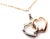 Contemporary Cartier 18K Rose & White Gold Double C Heart Pendant Chain Necklace For Sale - Image 3 of 10