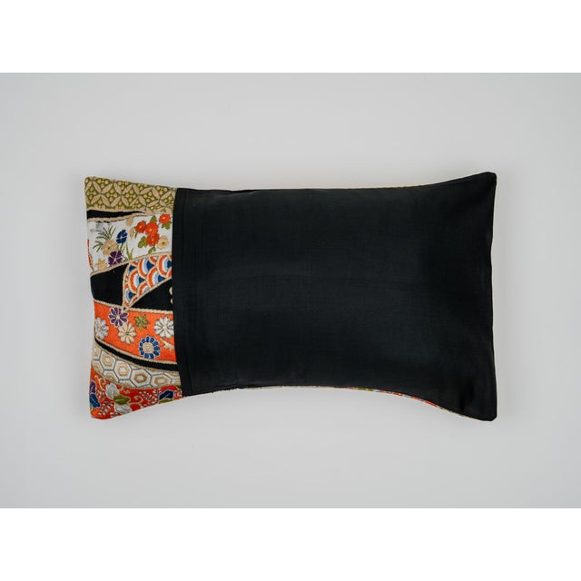 Contemporary Japanese Ceremonial Silk Lumbar Cushion by Renaras For Sale - Image 3 of 7