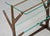Mid Century Mahogany Side Table With Magazine Rack and Brass Detail For Sale - Image 10 of 11