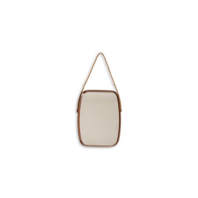 Rectangular Mirror in Teak Frame, 1960s For Sale - Image 6 of 6