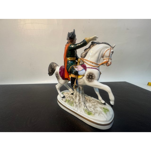 Porcelain Figure Rider on Horse from Carl Theodor Porcelain Frankenthal, 1762-1797 For Sale - Image 4 of 8