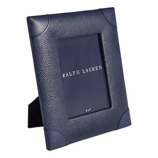 Ralph Lauren Home 5 X 7 Ryan Navy Picture Frame New in Box For Sale