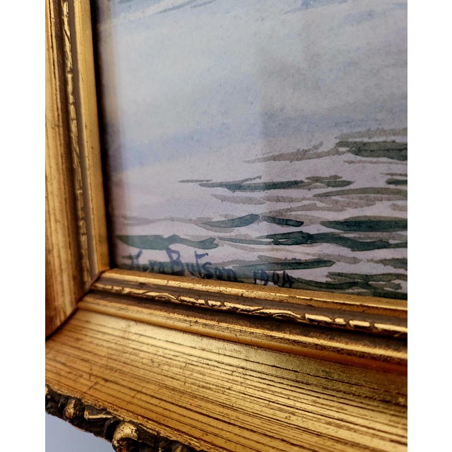 Nora Butson, Venice with Gondola, 1904, Watercolor, Framed For Sale - Image 3 of 5