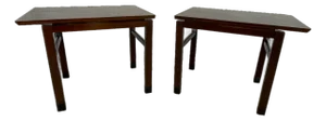 Edward Wormley for Dunbar End Tables Pair, Mahogany, C. 1960s