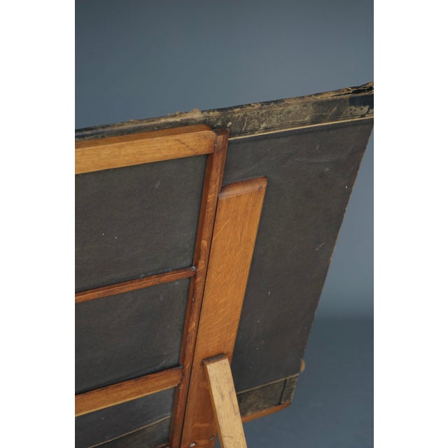 Antique Oak Folio Stand from Bunyard of London, 1890s For Sale - Image 11 of 15