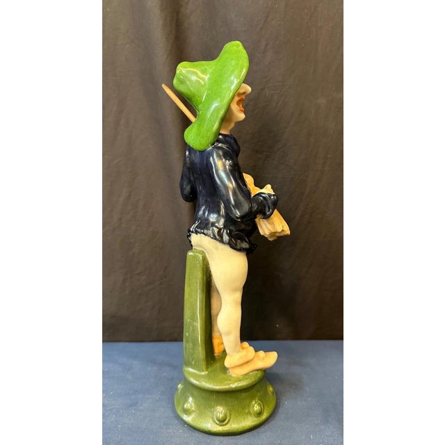 Figurative Early 20th Century Continental Troubadour Statue For Sale - Image 3 of 8